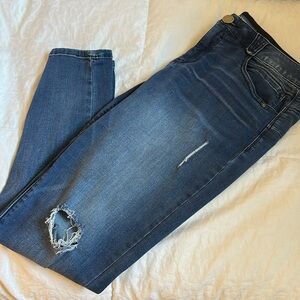 Democracy Indigo Luxe Touch Distressed Jeans 14 Ab solution